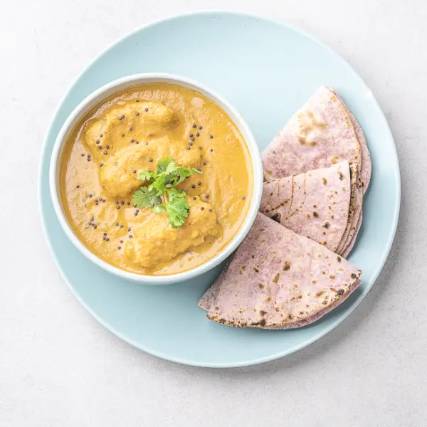 Konkani Fish Curry with Beetroot Roti